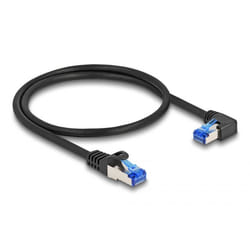 DeLOCK 80221 câble de réseau Noir 0,5 m Cat6a S/FTP (S-STP)