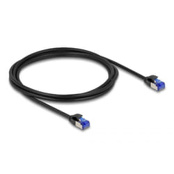 DeLOCK 80228 câble de réseau Noir 2 m Cat6a S/FTP (S-STP)