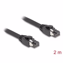 DeLOCK 80234 câble de réseau Noir 2 m Cat8.1 S/FTP (S-STP)