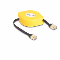 DeLOCK 80239 câble de réseau Noir, Jaune 1,5 m Cat6a S/UTP (STP)
