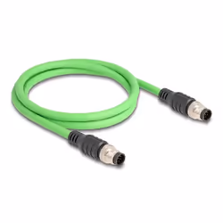 DeLOCK 80411, 1 m, SF/UTP (S-FTP), M12, M12