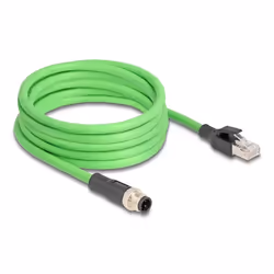 DeLOCK 80426, 1 m, SF/UTP (S-FTP), M12, RJ-45