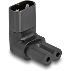 DeLOCK 80470 changeur de genre de câble IEC 60320 C8 IEC 60320 C7 Noir