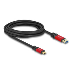 DeLOCK 80619 câble USB 3 m USB 3.2 Gen 2 (3.1 Gen 2) USB A USB C Noir, Rouge