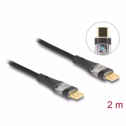 DeLOCK 80764 câble USB 2 m USB 2.0 USB C Noir