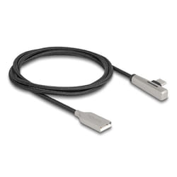 DeLOCK 80766 câble USB 1 m USB 2.0 USB A USB C Noir, Argent