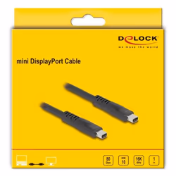 DeLOCK 81176 câble DisplayPort 1 m Mini DisplayPort Noir