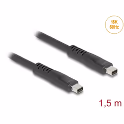 DeLOCK 81177 câble DisplayPort 1,5 m Mini DisplayPort Noir