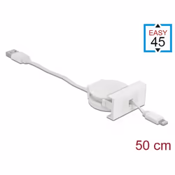 DeLOCK 81331 câble Lightning 0,62 m Blanc