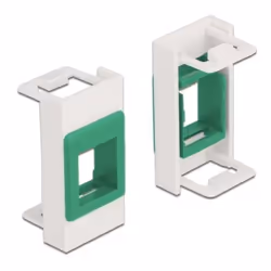 DeLOCK 81356, Vert, Blanc, Polycarbonate (PC), Sans vis, Universel, Mat, Module keystone