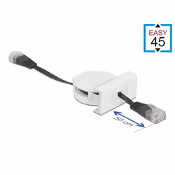 DeLOCK 81361 câble de réseau Noir, Blanc 0,62 m Cat5e SF/UTP (S-FTP)