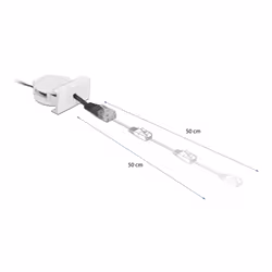 DeLOCK 81361 câble de réseau Noir, Blanc 0,62 m Cat5e SF/UTP (S-FTP)