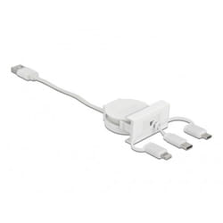 DeLOCK 81375 câble USB 0,5 m USB 2.0 USB A USB C Blanc