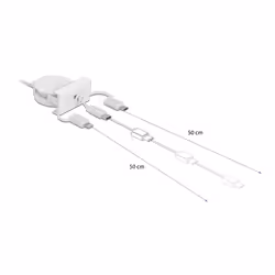 DeLOCK 81375 câble USB 0,5 m USB 2.0 USB A USB C Blanc