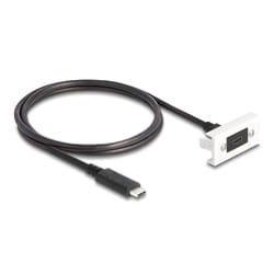 DeLOCK 81386 câble USB 1 m USB 3.2 Gen 2 (3.1 Gen 2) USB C Noir