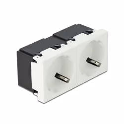 DeLOCK 81423, CEE 7/3, Vis, Mur, Blanc, Synthétique ABS, Polycarbonate (PC), 250 V