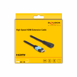 DeLOCK 81997 câble HDMI 1 m HDMI Type A (Standard) Noir, Turquoise