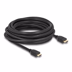 DeLOCK 82006, 10 m, HDMI Type A (Standard), HDMI Type A (Standard), Compatibilité 3D, 48 Gbit/s, Noir