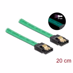 DeLOCK 82017 câble SATA 0,2 m SATA 7-pin Vert
