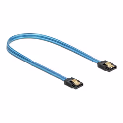 DeLOCK 82133, 0,7 m, SATA III, SATA 7-pin, SATA 7-pin, Mâle/Mâle, Bleu