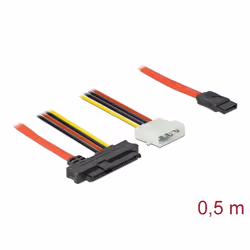 DeLOCK 82219 câble Serial Attached SCSI (SAS) 0,5 m 12 Gbit/s Rouge