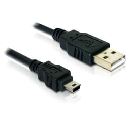 DeLOCK 82252 câble USB 1,5 m USB 2.0 USB A Mini-USB B Noir