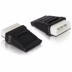 DeLOCK Cable Power SATA HDD > 4pin male, SATA HDD, 4pin, Noir