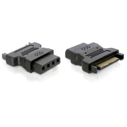 DeLOCK Adapter Power - IDE drive > 4 Pin SATA 15 p IDE 4p Noir