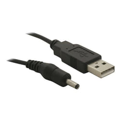 DeLOCK USB cable Power-Kabel,3,1mm Hohlst. Noir 1,5 m USB A