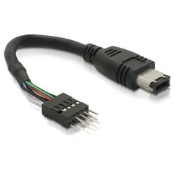 DeLOCK FireWire Cable 0,016 m Noir