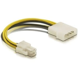 DeLOCK Cable P4 male > Molex 4pin male Multicolore 0,13 m