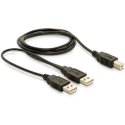 DeLOCK USB-B/USB-A Cable câble USB 1 m USB B USB A Noir
