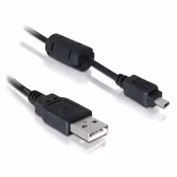 DeLOCK USB 1,83m, 1,83 m, USB, Mâle/Femelle, Noir