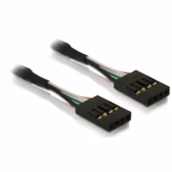 DeLOCK Cable pinheader F/F, 0,40 m, Noir