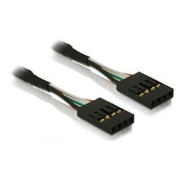DeLOCK Cable pinheader F/F câble de signal 0,40 m Noir