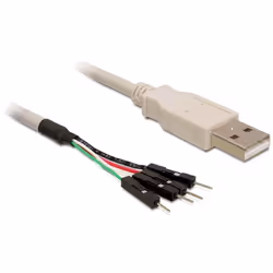 DeLOCK 82436, 0,4 m, USB A, Mâle, Mâle