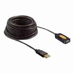 DeLOCK 82446, 10 m, USB A, USB A, USB 2.0, 480 Mbit/s, Noir