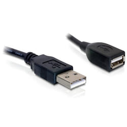 DeLOCK Kabel USB 2.0 Verlaengerung, A/A 15cm S/B câble USB 0,15 m Noir