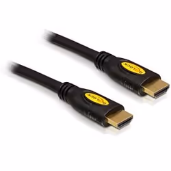 DeLOCK HDMI 1.4 Cable 2.0m male / male, 2 m, HDMI Type A (Standard), HDMI Type A (Standard), 10,2 Gbit/s, Noir