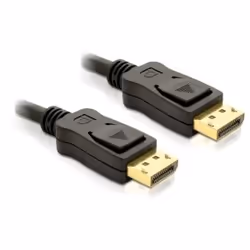 DeLOCK Cable Displayport m/m 2m, 2 m, DisplayPort, DisplayPort, Mâle, Mâle, Noir