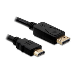 DeLOCK Displayport/HDMI, 1m Noir