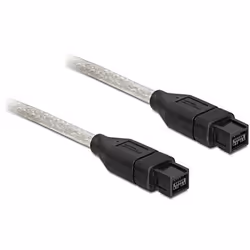 DeLOCK FireWire B/B, 3.0m, Gris, Mâle/Mâle, 3 m