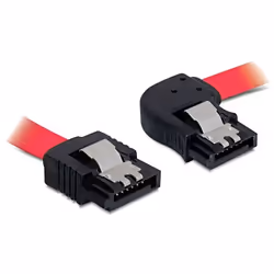 DeLOCK SATA 30cm, 0,3 m, Mâle/Mâle, Rouge