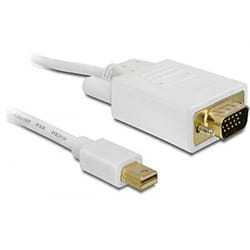 DeLOCK mini Displayport > VGA 15 pin male 1m VGA (D-Sub) Blanc