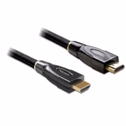 DeLOCK 5m HDMI AM/AM, 5 m, HDMI Type A (Standard), HDMI Type A (Standard), 10,2 Gbit/s, Noir