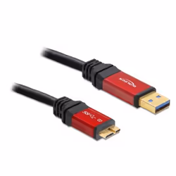 DeLOCK 1.0m 3.0 USB A/micro-B, 1 m, USB A, Micro-USB B, USB 3.2 Gen 1 (3.1 Gen 1), Mâle/Mâle, 5000 Mbit/s