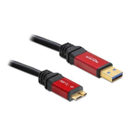 DeLOCK 1.0m 3.0 USB A/micro-B câble USB 1 m USB 3.2 Gen 1 (3.1 Gen 1) Micro-USB B