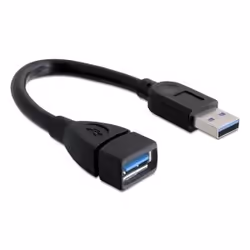 DeLOCK 82776, 0,15 m, 5000 Mbit/s, Noir