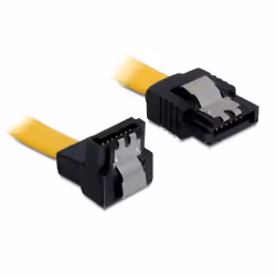 DeLOCK 0.3m SATA M/M, 0,3 m, Mâle/Mâle, Jaune