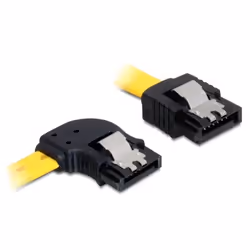 DeLOCK 0.3m SATA M/M, 0,3 m, Mâle/Mâle, Jaune